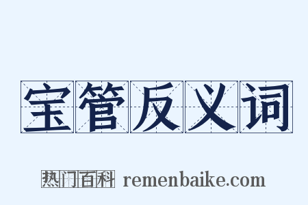 宝管反义词是什么意思的图片